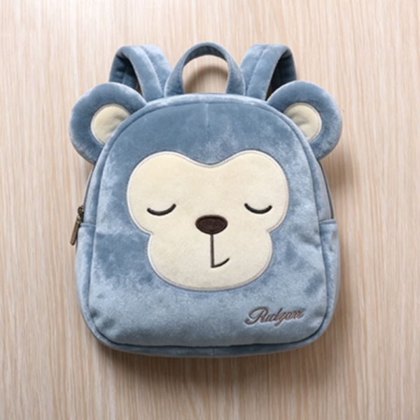 Kawaii 3 Styles Animal Plush Bag Set Pig Coin Purse Cat Crossbody Monkey Mini Backpack Soft Fluffy Cartoon Gift Bags for Girls