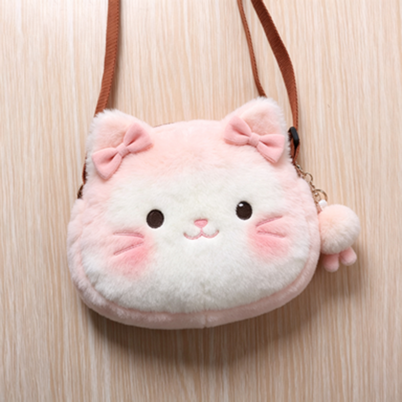 plush coin purse、keychain wallet、pig keychain、mini zipper pouch、bag charm