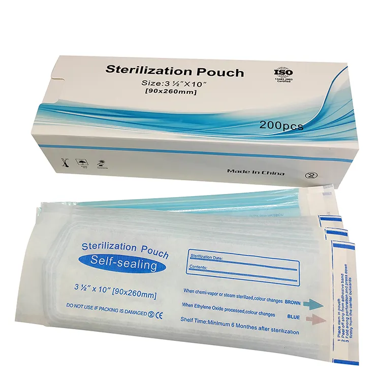 Dental Disposable Autoclave Self Seal Bags For Sterilization Pouches