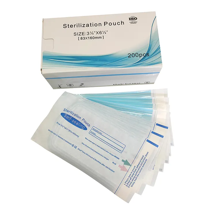 Dental Disposable Autoclave Self Seal Bags For Sterilization Pouches