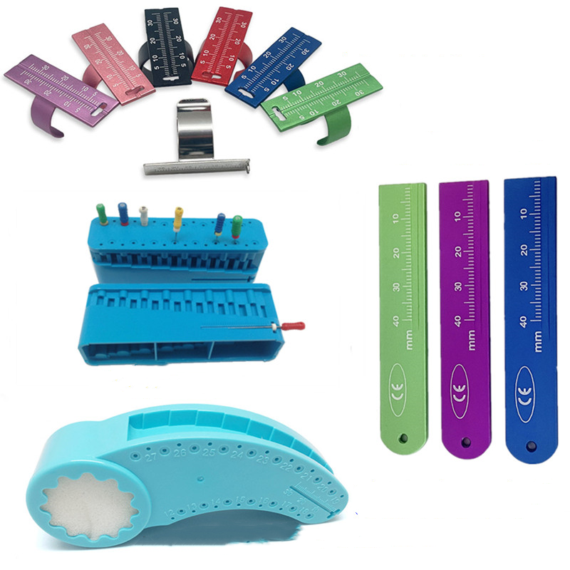 Supply Dental Endo Gauze Ring Ruler Dental Endodontic Finger Ruler