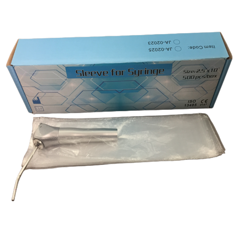 Disposable Plastic Dental Air Water Syringe Sleeve Cover With Hole