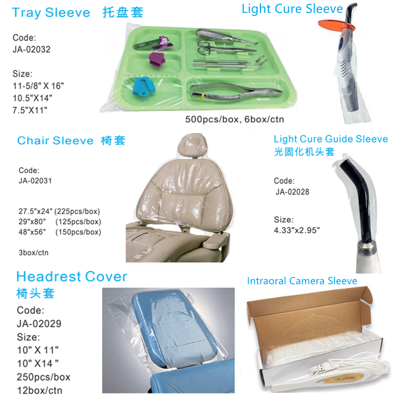 Китай Стоматологическая крышка рукава лотка прозрачная пластиковая крышка рукава лотка, производитель