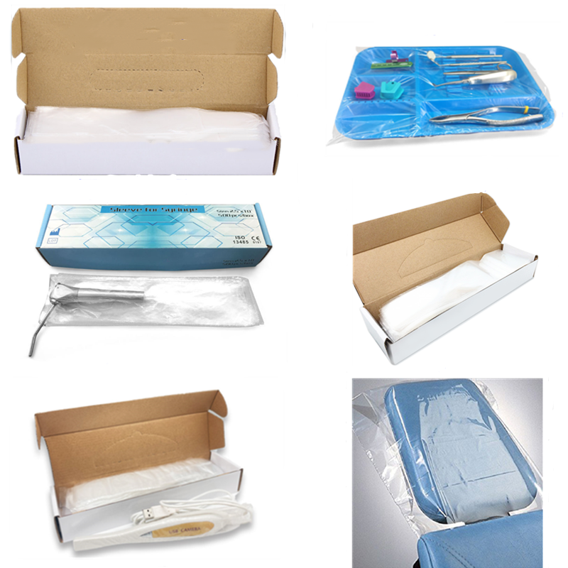 Dental Tray Sleeves Transparent Plastic Tray Sleeves Cover
