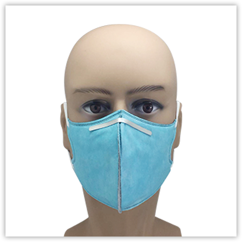 Disposable Face Mask With Eye Shield Attached