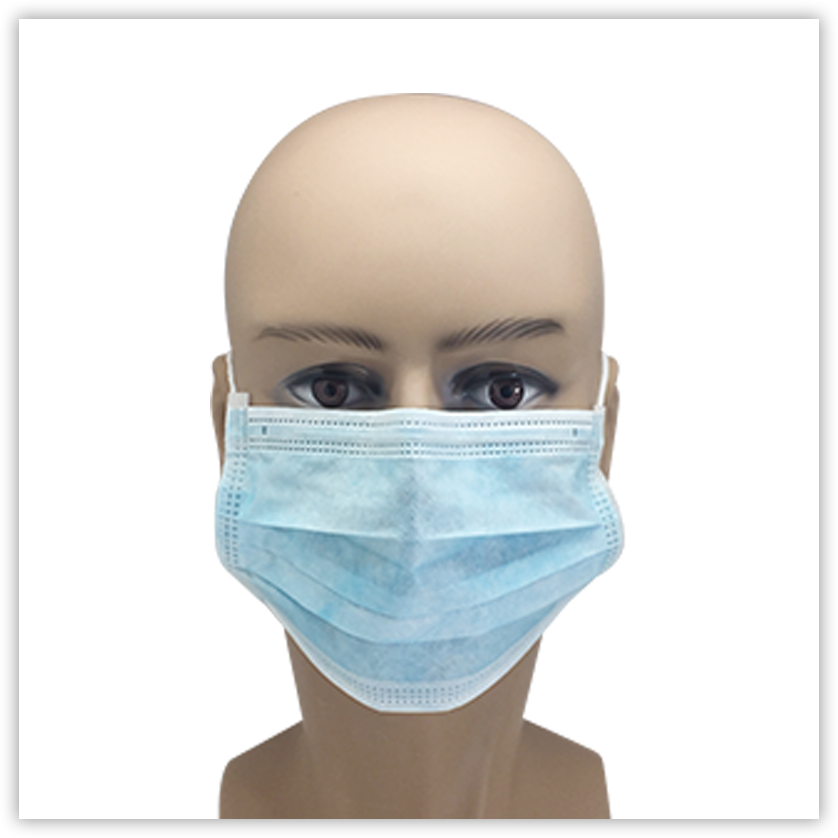 Disposable Face Mask With Eye Shield Attached