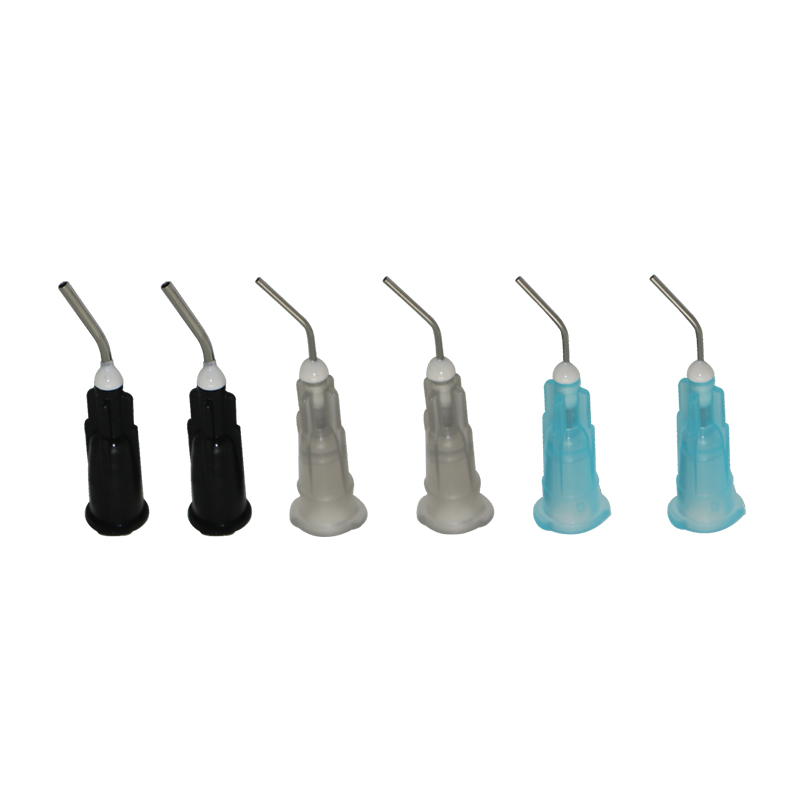 Punta de aguja dental predoblada Puntas de aguja para aplicador de flujo predoblado