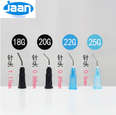 Dental Pre-bent Needle Tip Pre Bent Flow Applicator Needle Tips