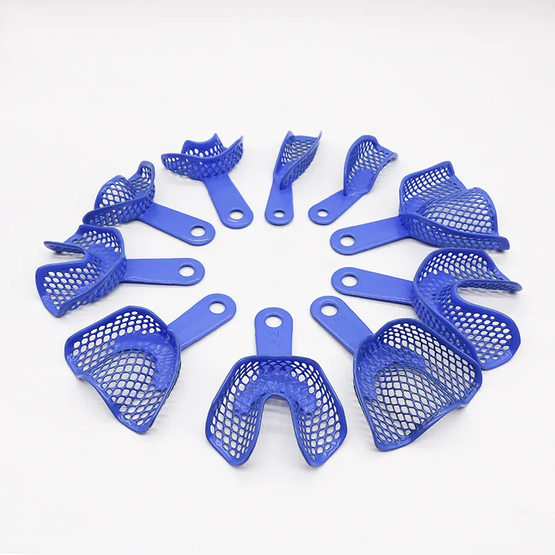 Supply Metal plastic dental impression trays disposable tray dental