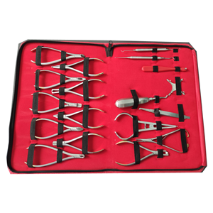 Set di pinze ortodontiche per strumenti dentali in acciaio inossidabile