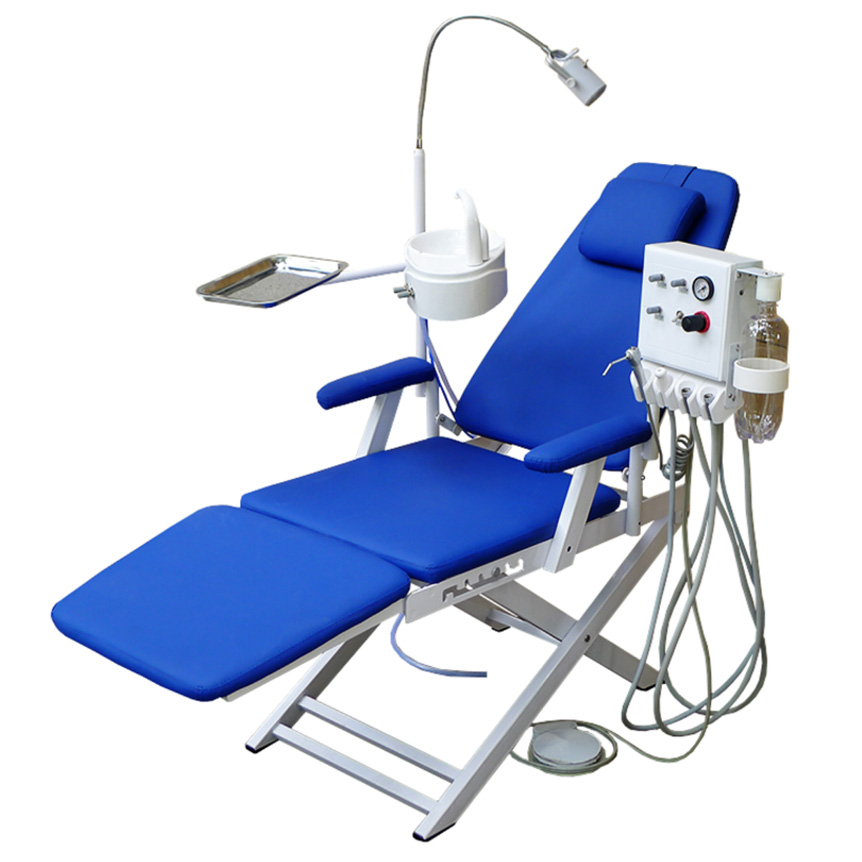 Unidad de sillón dental portátil plegable