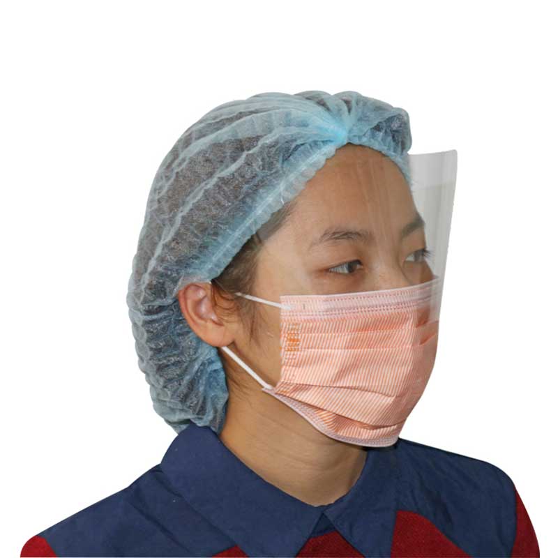 Disposable Face Mask With Eye Shield Attached