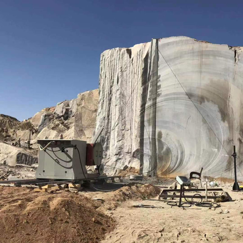 Máy cắt đá bằng dây kim cương cho đá cẩm thạch