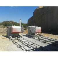 Máy cắt đá bằng dây kim cương cho đá cẩm thạch