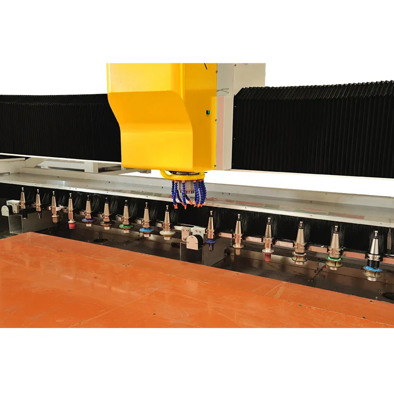 Trung tâm gia công mặt bàn đá Máy cắt lỗ bồn rửa CNC để cắt đá cẩm thạch thạch anh, đá granit, đánh bóng