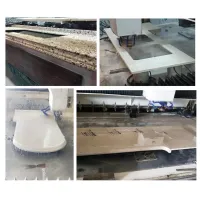 Trung tâm gia công mặt bàn đá Máy cắt lỗ bồn rửa CNC để cắt đá cẩm thạch thạch anh, đá granit, đánh bóng
