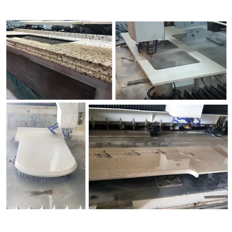 Trung tâm gia công mặt bàn đá Máy cắt lỗ bồn rửa CNC để cắt đá cẩm thạch thạch anh, đá granit, đánh bóng
