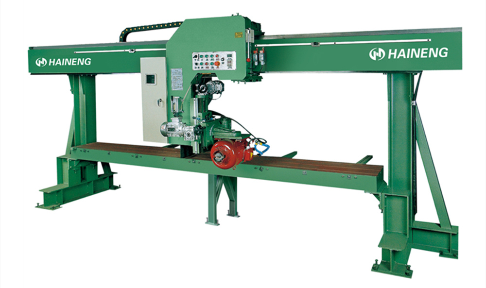 Portal curved linear edge grinder