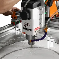 Perforadora multifunción para placas de piedra con orificios para fregaderos