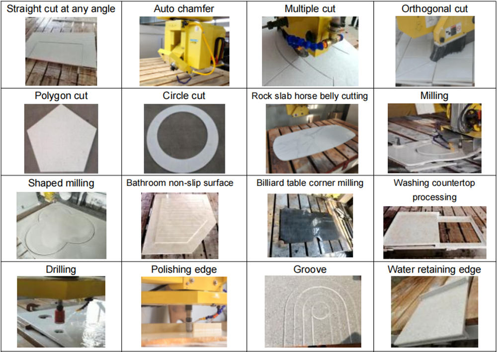 Multi function CNC 5 axis bridge saw