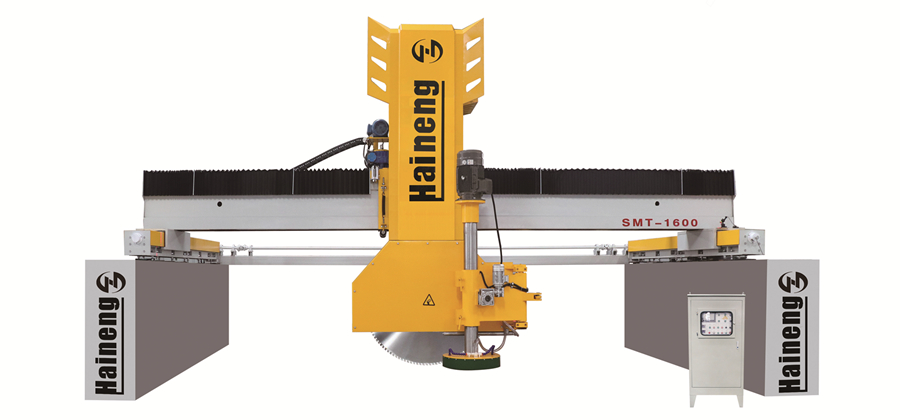 Bridge type two way stone cutter