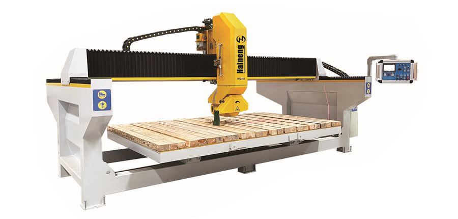 3 axis sintered stone slab bridge saw