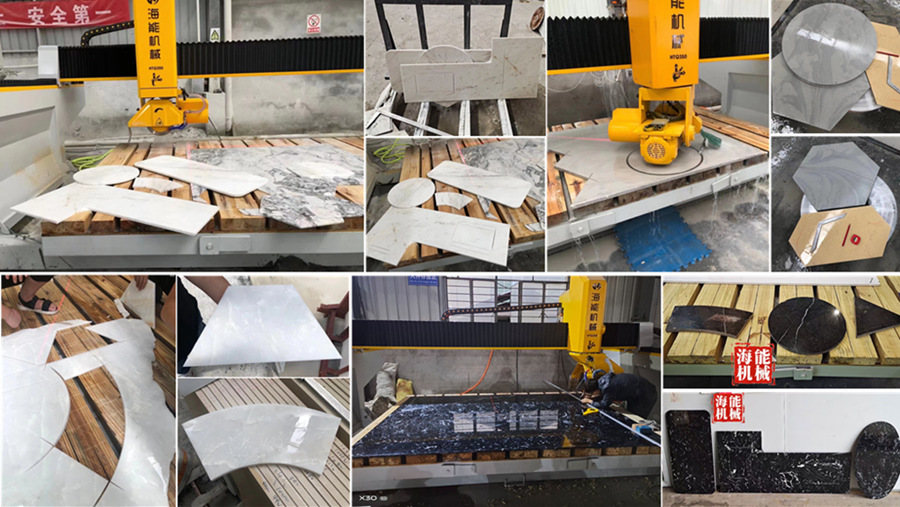 Stone slab bridge saw