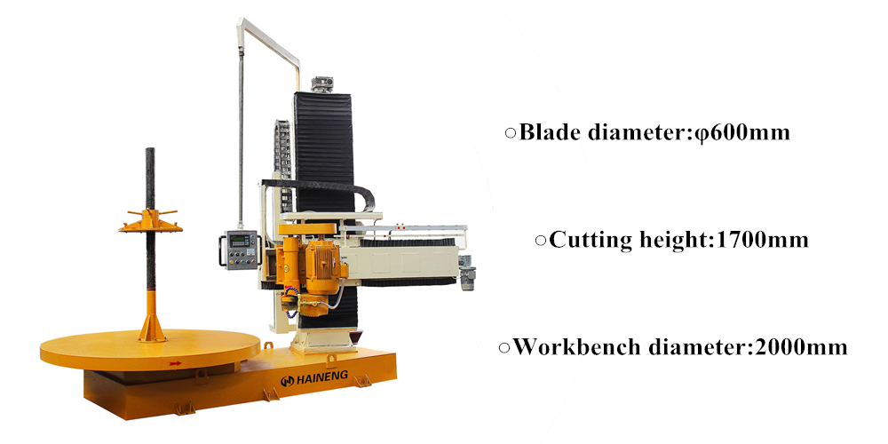 Stone stylobate cutting machine