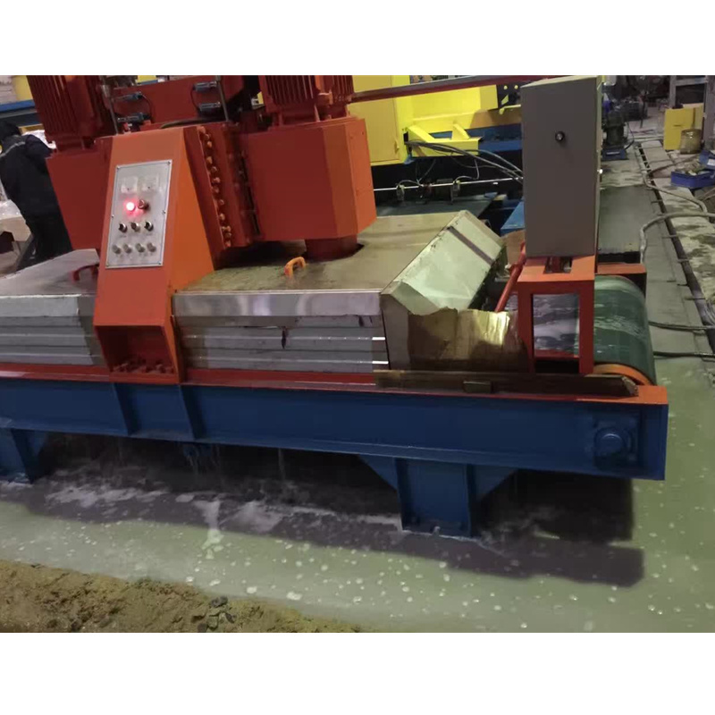 Two Heads Stone Calibrating Cutting Machine For Granite and Marble