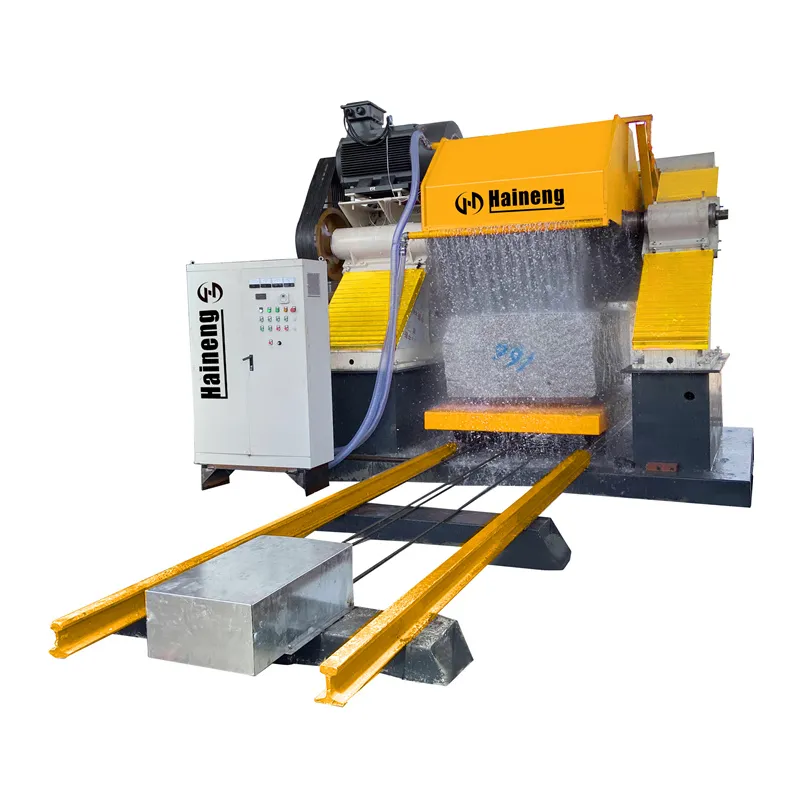 Pahilig na Pillar Type Multi Disks Stone Cutter