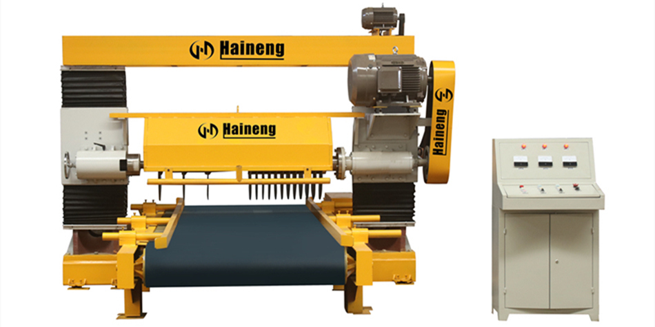 Multi blades stone cutting machine