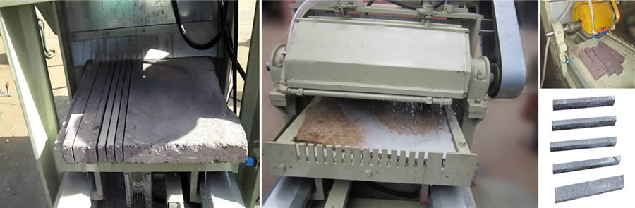 Stone strips cutting machine