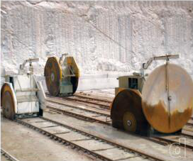 Marble quarry mining machine