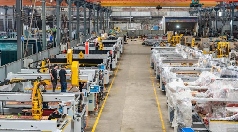 Sierra de puente para piedra monobloque CNC de cinco ejes con sistema italiano