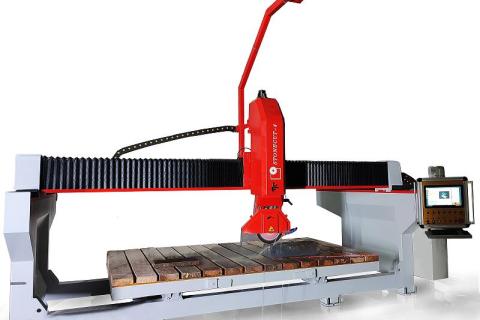 Five Axis CNC Mono-Block Stone Bridge Saw With Italian System