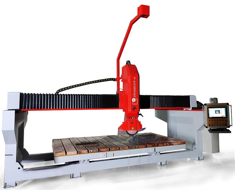 Five Axis CNC Mono-Block Stone Bridge Saw With Italian System