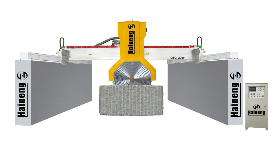 Guide combined block cutting machine guide column type