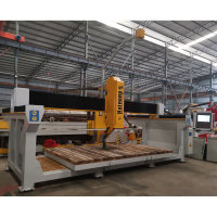 Italian ESA System Five Axis CNC Bridge Saw Stone cutting machine