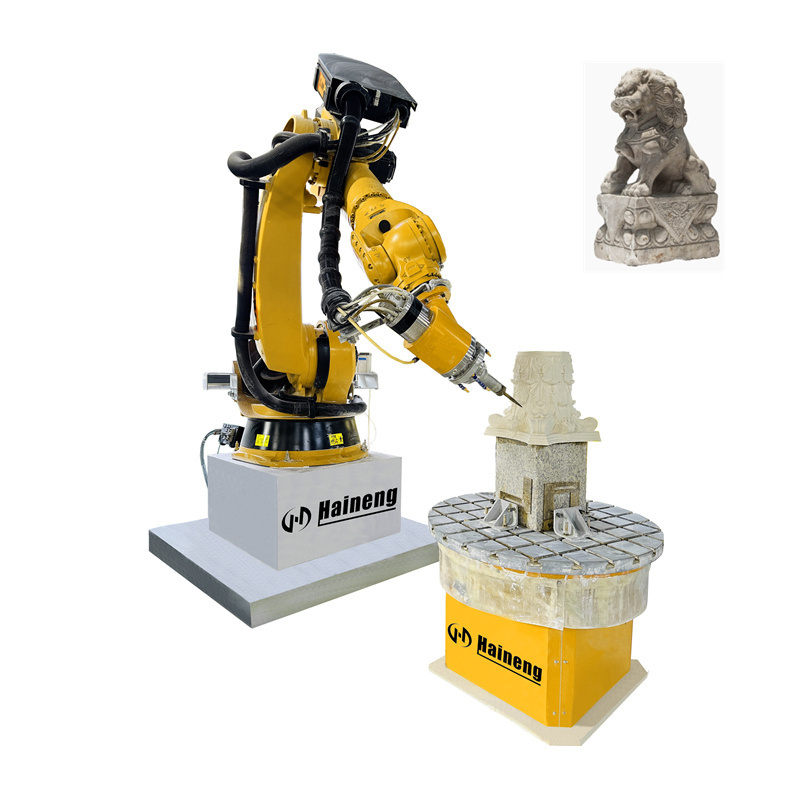 Automatic 3D 7 Axis CNC Kuka Robot Arm Sculpture Stone Engraving Machine