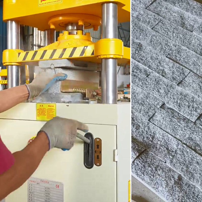 스톤 스플리터 톱 컷 페이스 스플리팅 머신 트라버틴 스톤 스탬핑 머신