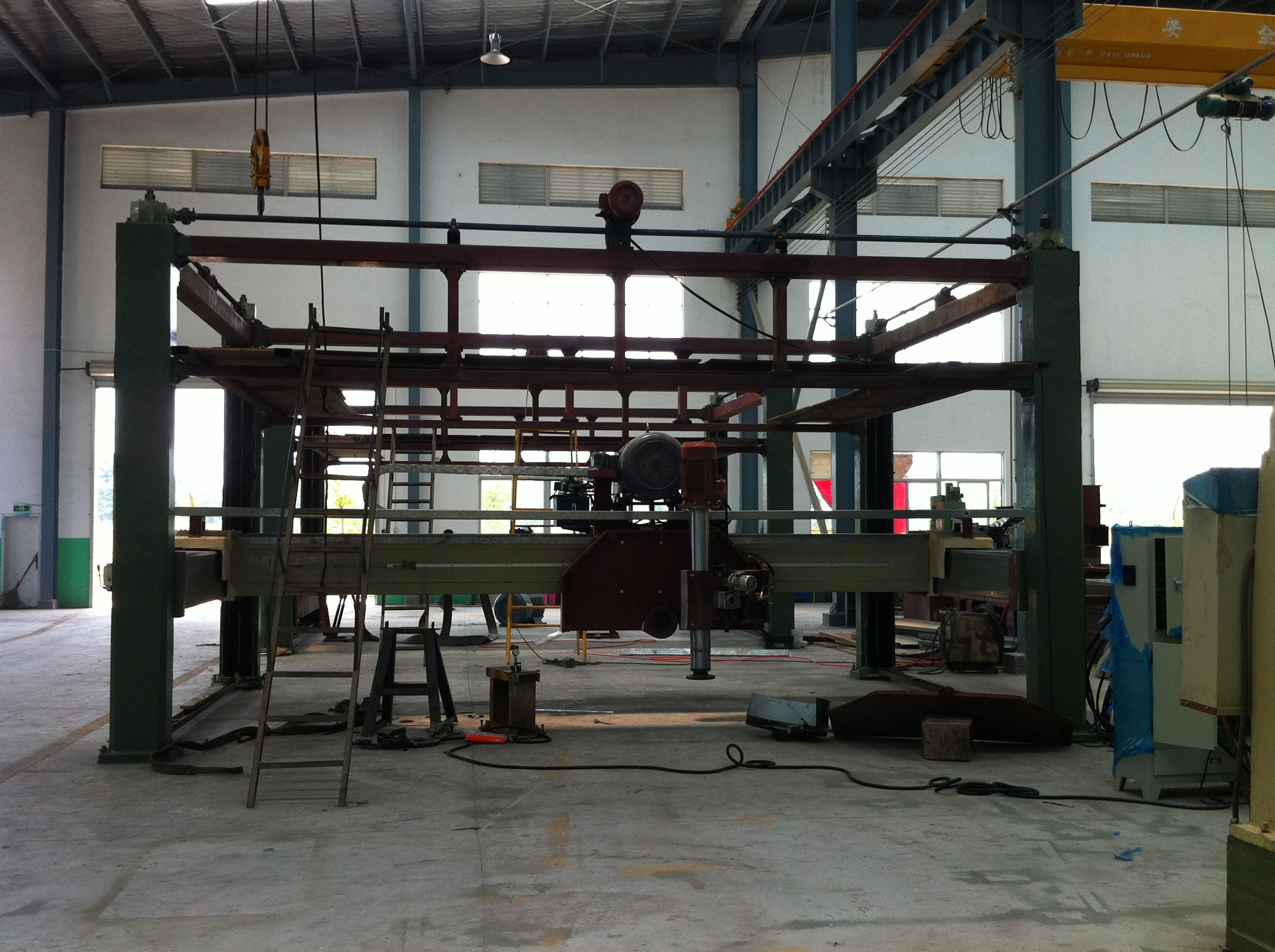 Gantry Pillars Horizontal Multi Blade Slab Stone Cutting Machine