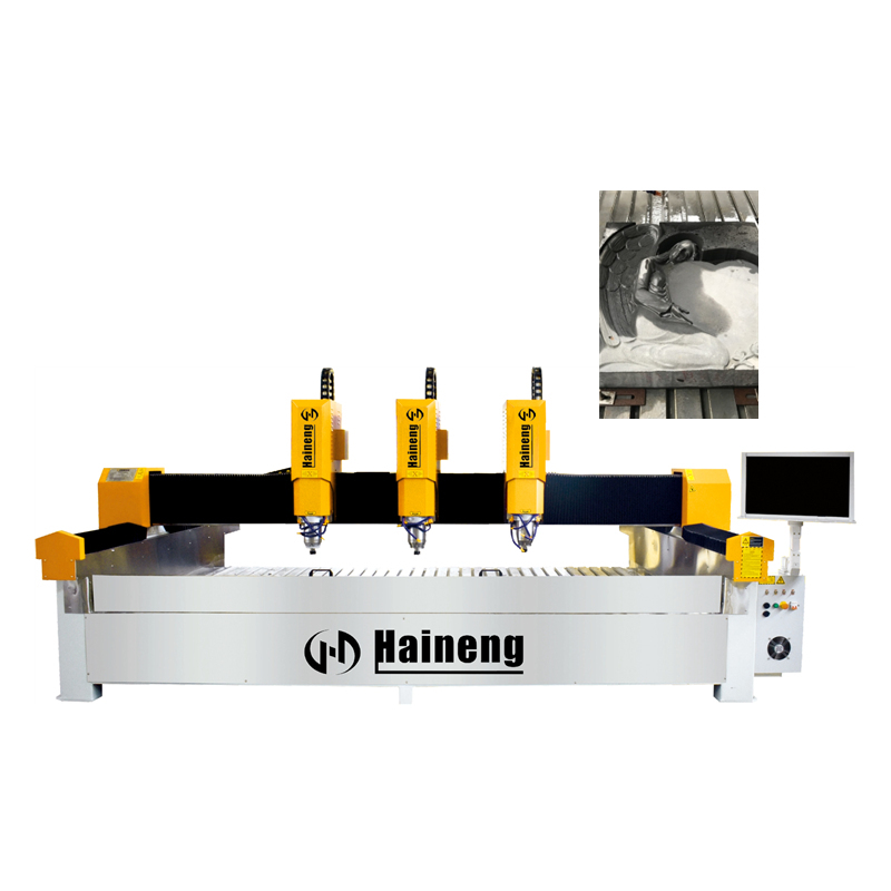 CNC Classic Three-Head Stone Engraving Machine