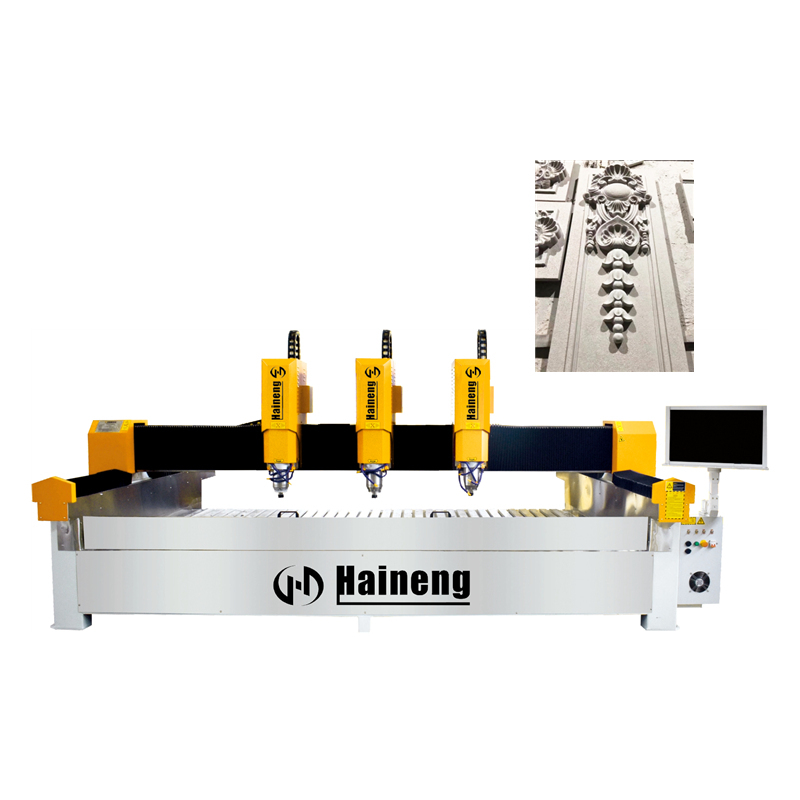 CNC Classic Three-Head Stone Engraving Machine