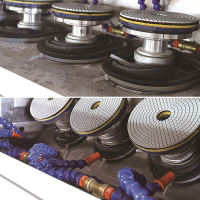 Vertical Type Bevel and Straight Side Stone Polishing Machine For Irregular Shaped Edge