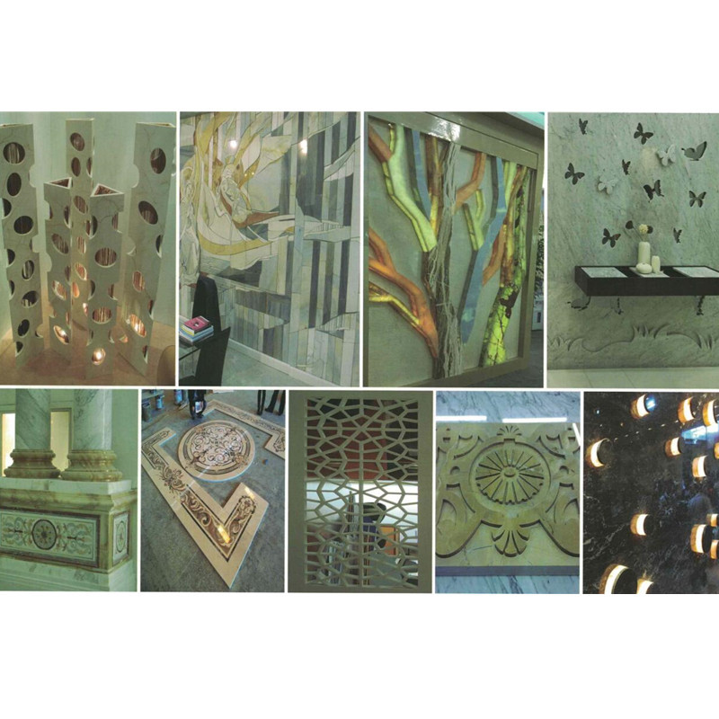 Stone Crafts Marble Mosaic CNC 5 Axis Water Jet Cutting Machine