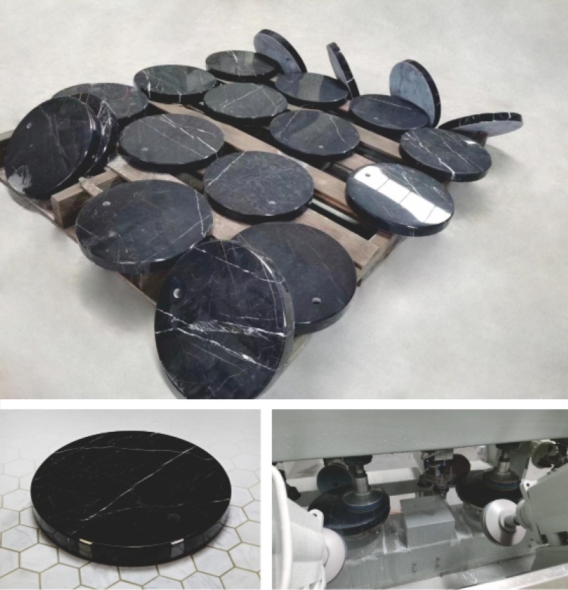 Fully Automatic Stone Round Cake Crafts Grinder Polishing Machine