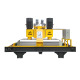 Two Heads Stone Calibrating Cutting Machine For Granite and Marble