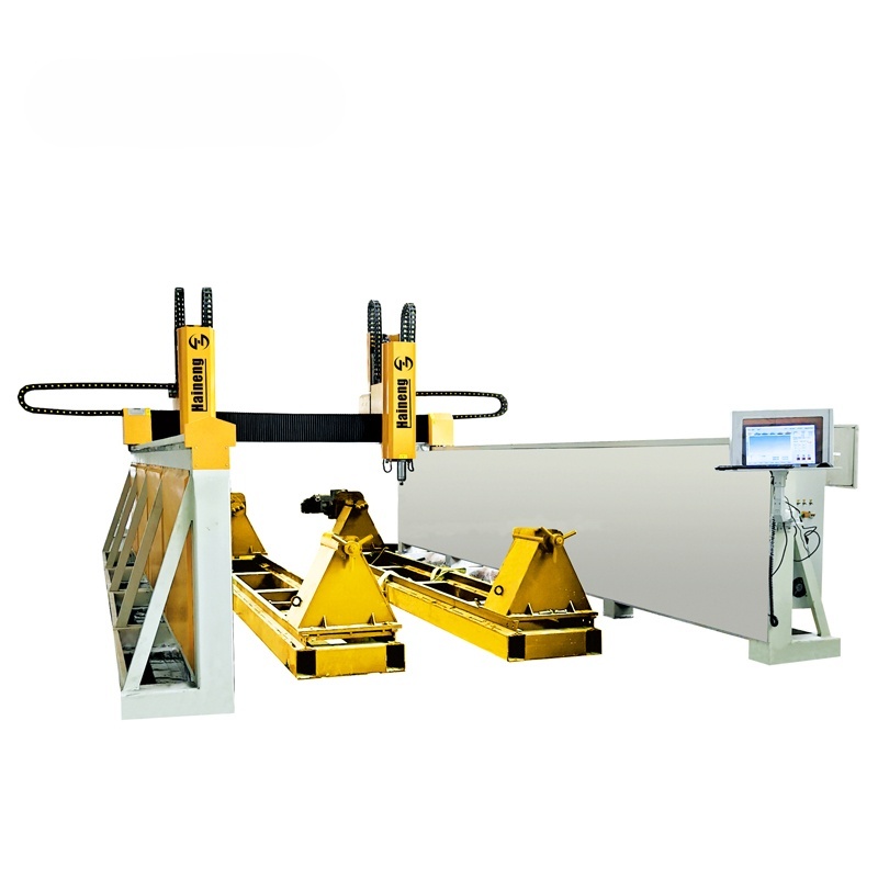 ЦНЦ машина за гравирање камена са двоструком главом Драгон Цолумн