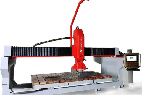 -Five Axis CNC Mono-Block Stone Bridge Saw With Italian System