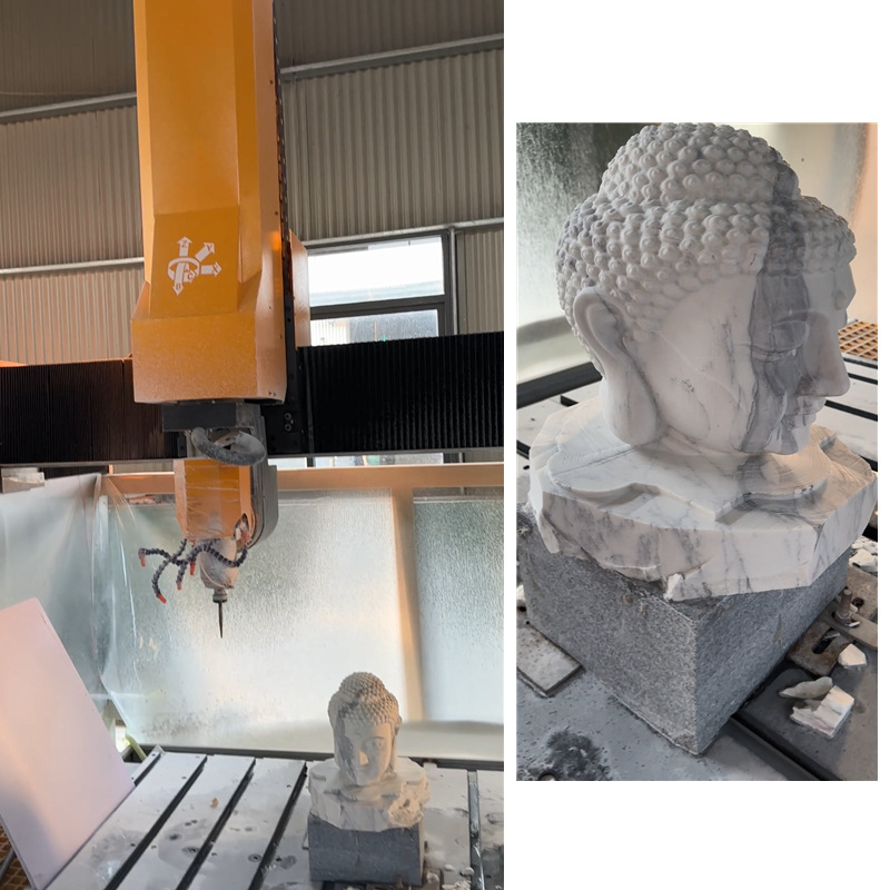 Supply 3D Sculpture 5 Axis CNC Engraving Machine Wholesale Factory